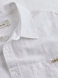 CK J U COL Camicia linen cotton bianco