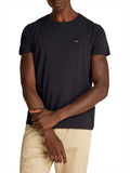 T-shirt slim in stretch di cotone con piccolo logo