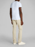 CK J U COL T-shirt stretch slim fit bianco