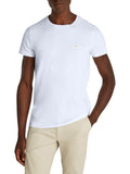 CK J U COL T-shirt stretch slim fit bianco