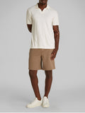 CK J U COL Polo in misto lino cotone cuban TOFU
