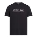CK J U COL T-shirt double logo nero