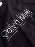 CK J U COL T-shirt double logo nero