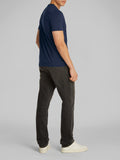 CK J U COL T-shirt double logo BLU SCURO
