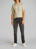 CK J U COL T-shirt double logo kaki