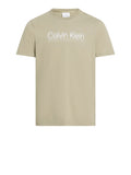 CK J U COL T-shirt double logo kaki