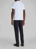 CK J U COL T-shirt double logo bianco