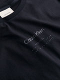 CK J U COL T-shirt raised editorial logo nero