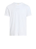 CK J U COL T-shirt raised editorial logo bianco