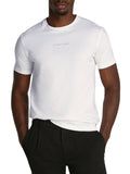 CK J U COL T-shirt raised editorial logo bianco