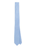 CK J U COL Cravatta minimal dot in seta celeste