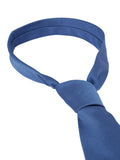 CK J U COL Cravatta tonal structure in seta azzurro