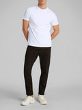 CK J U COL T-shirt smooth basic in cotone bianco