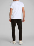 CK J U COL T-shirt smooth basic in cotone bianco