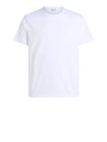 CK J U COL T-shirt smooth basic in cotone bianco
