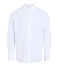 Camicia basic solid in cotone stretch slim fit