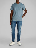 CK J U PRE T-shirt heavy regular celeste
