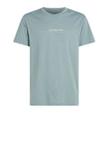 CK J U PRE T-shirt minimal logo celeste