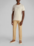CK J U PRE T-shirt minimal logo sabbia