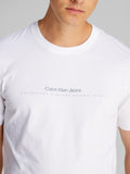CK J U PRE T-shirt minimal logo bianco