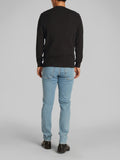CK J U PRE Maglioncino casual label waffle nero