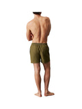 CK U B.WEAR Costume short con scritta logo OLIVA