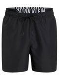 CK U B.WEAR Costume da bagno a boxer con elastico parlato nero