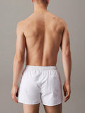 CK U B.WEAR Pantaloncini da bagno boxer logo bianco