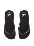 CK U CALZATURE Infradito beach sandal NERO/B.CO