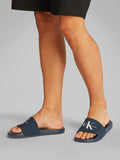 CK U CALZATURE Ciabatte slide monogram logo NAVY