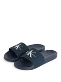 CK U CALZATURE Ciabatte slide monogram logo NAVY