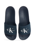CK U CALZATURE Ciabatte slide monogram logo NAVY