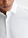CK U COL Camicia basic in popelin stretch slim bianco