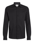 CK U PRE Camicia in popeline di cotone extra slim nero