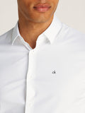 Camicia in popeline stretch slim