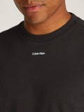 CK U PRE T-shirt nano logo interlock nero
