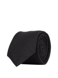 CK U PRE Cravatta tonal structure slim 100% seta nero