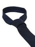 CK U PRE Cravatta tonal structure slim 100% seta BLU SCURO