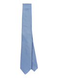 CK U PRE Cravatta tonal structure slim 100% seta blu