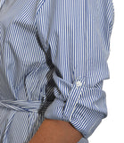 CLERY+R DS&C Abito Chemisier in Cotone a righe B.CO/BLU