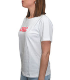 CLERY MN-LD T-shirt basic regular con scritta CHIC B.CO/ROSA