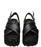 CULT D Sandalo a fasce larghe Nancy platform nero
