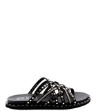 Ciabatte a fascia borchie Roshelle