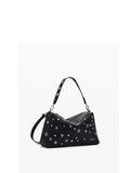 DESIGUAL Borsa rebel Bergamo borchie NERO MLT