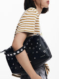 DESIGUAL Borsa rebel Bergamo borchie NERO MLT