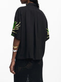 DESIGUAL camicia Artemisa NERO MLT
