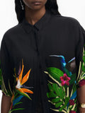 DESIGUAL camicia Artemisa NERO MLT