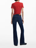 DESIGUAL Jeans a zampa vita media BLU CHIARO