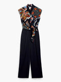 DESIGUAL Tuta lunga Paisley NERO MLT