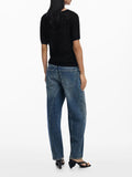 DESIGUAL T-shirt Sacramento traforata NERO MLT
